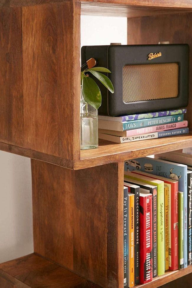 Zag Bookcase Natural | Sheesham Wood