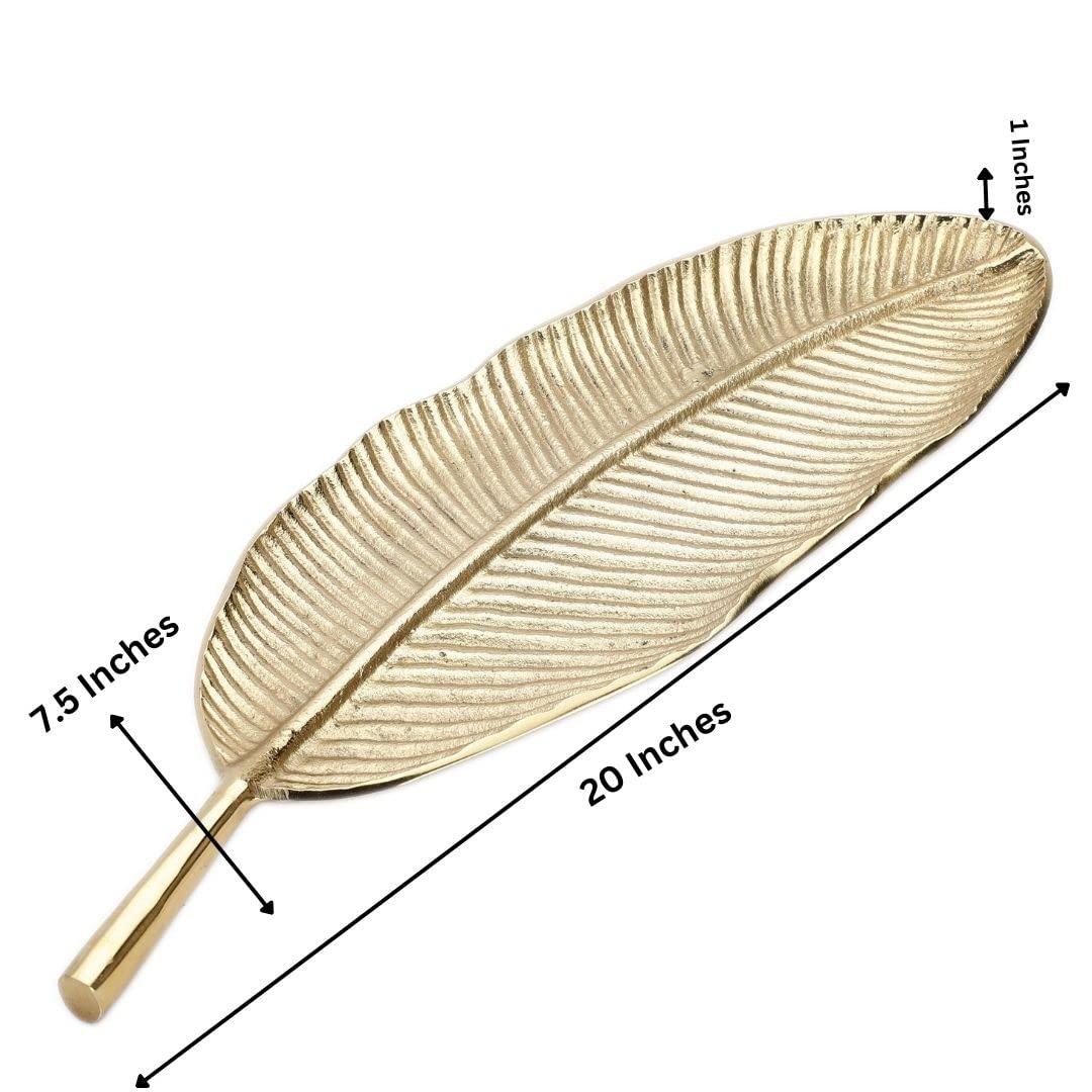 Leaf Decorative Serving Tray Platter | - Banana Leaf