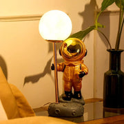 Astronaut Moon Lamp | LED Table Lamp with Warm Light | Unique Gift for Kids & Space Lovers