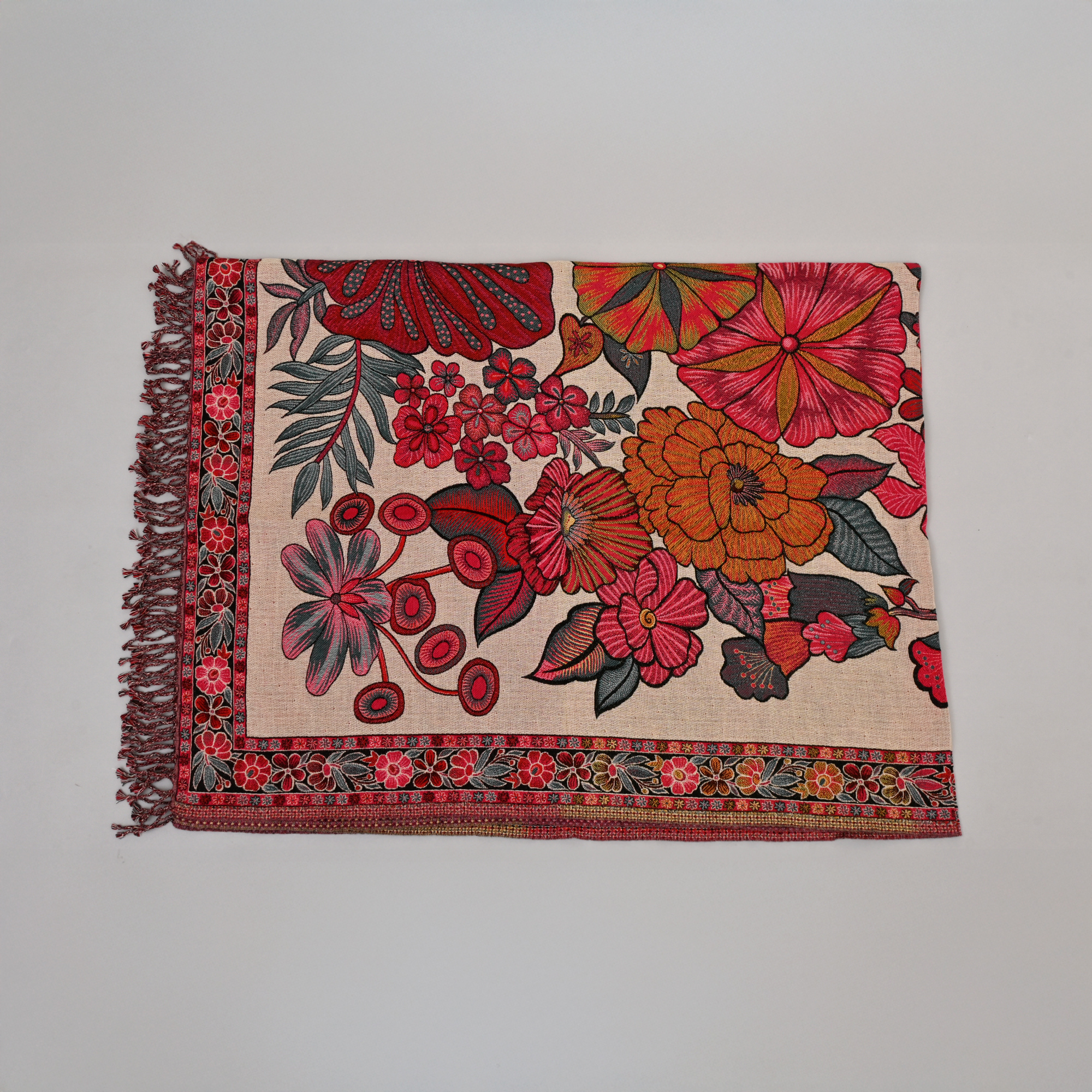 The Scarlet Garden Throw