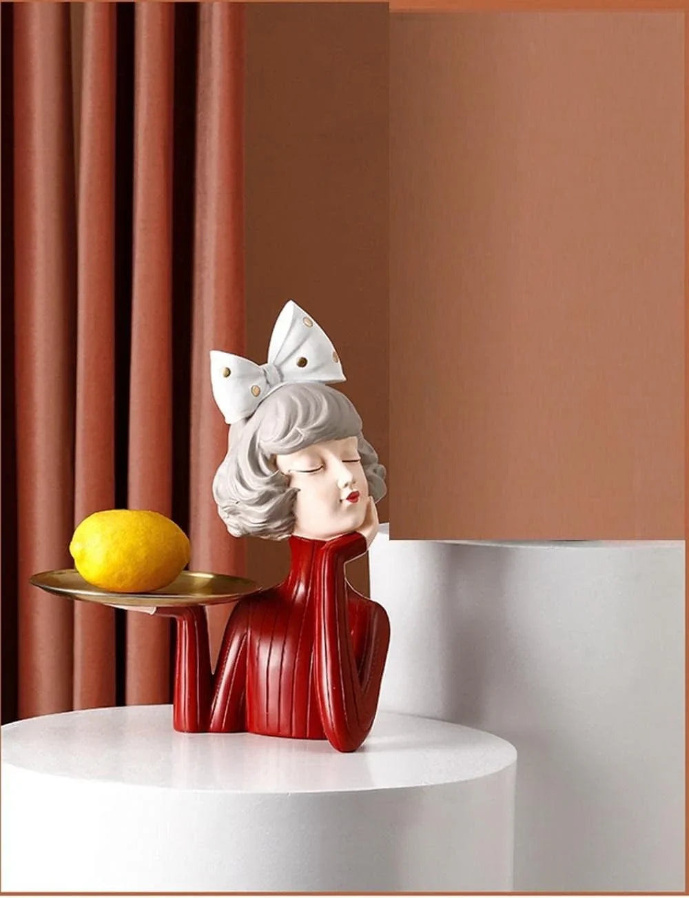 Decoration, 3D Pretty Girl Statue, Miniature Figure, Modern Nordic, Sculpture, Table Decoration, Living Room, Decorative, Desk Storage