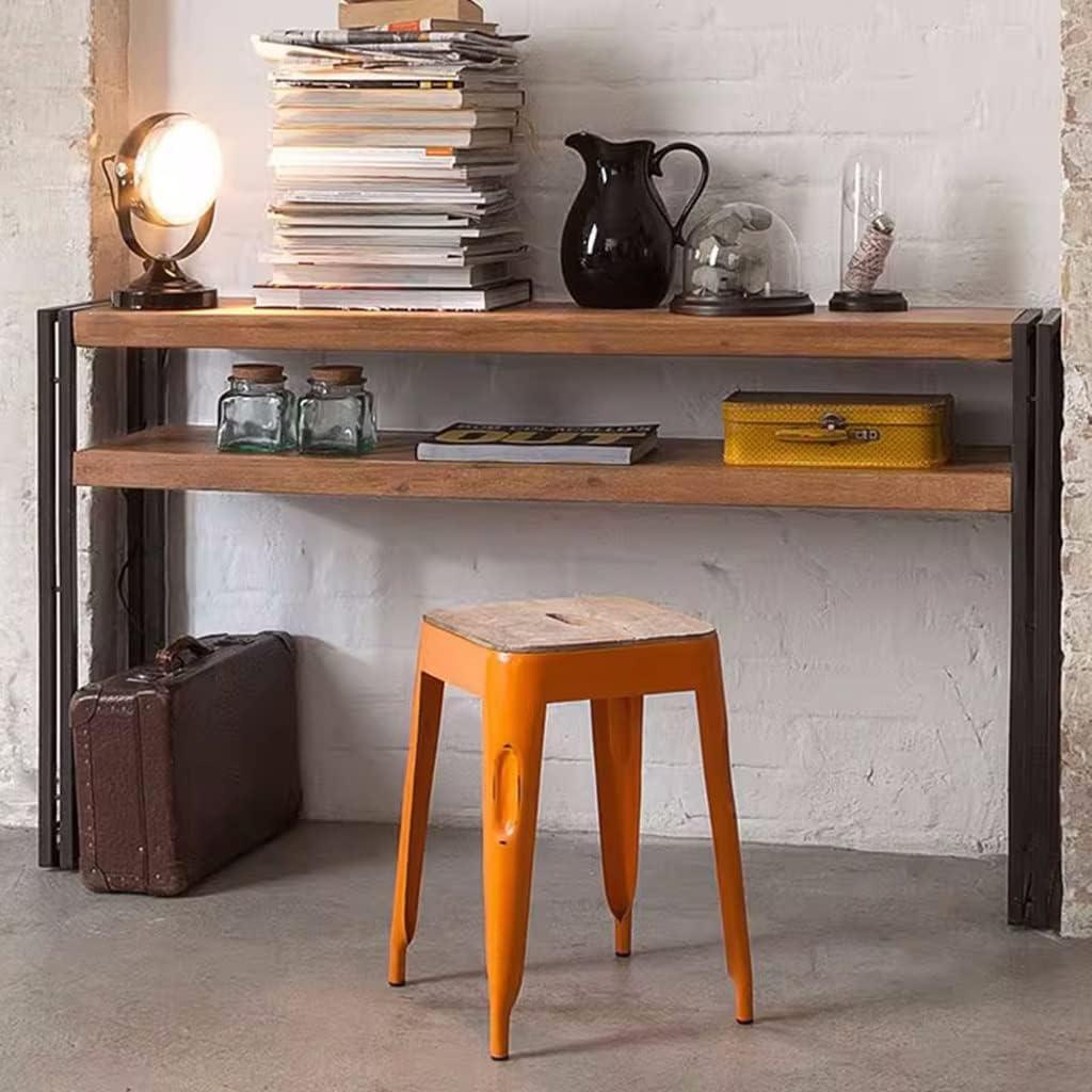 Roman Idustrial Wooden Console Table