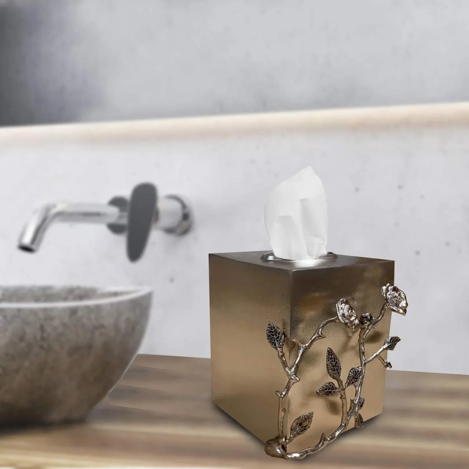 Antique Rosary Tissue holder