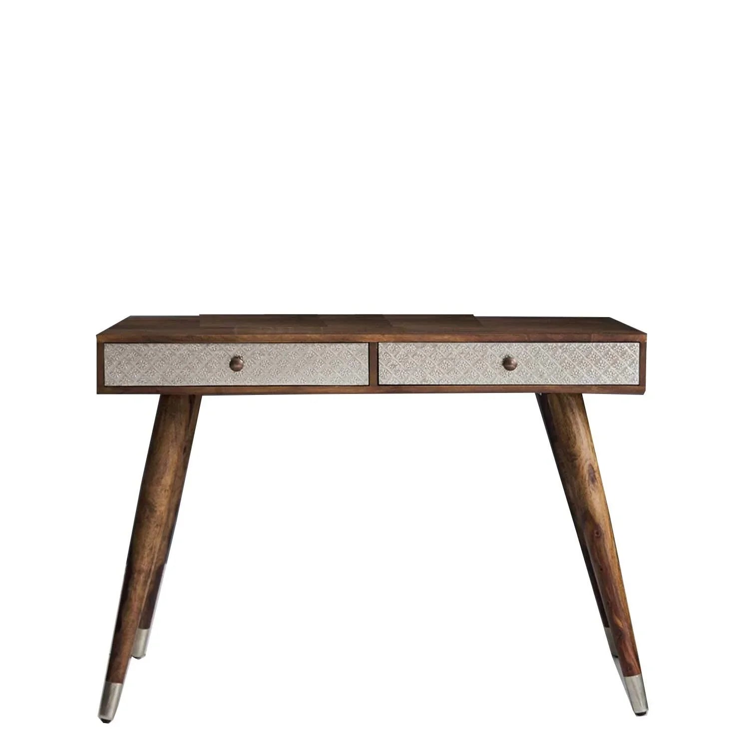 Solid Wood Rectangular Study Table With Drawer For Home And Office