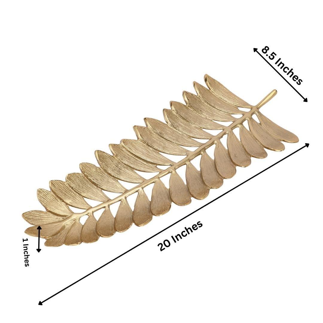Hawthorn Leaf Serving Tray Platter | Decorative Tray Platter- 1Pc