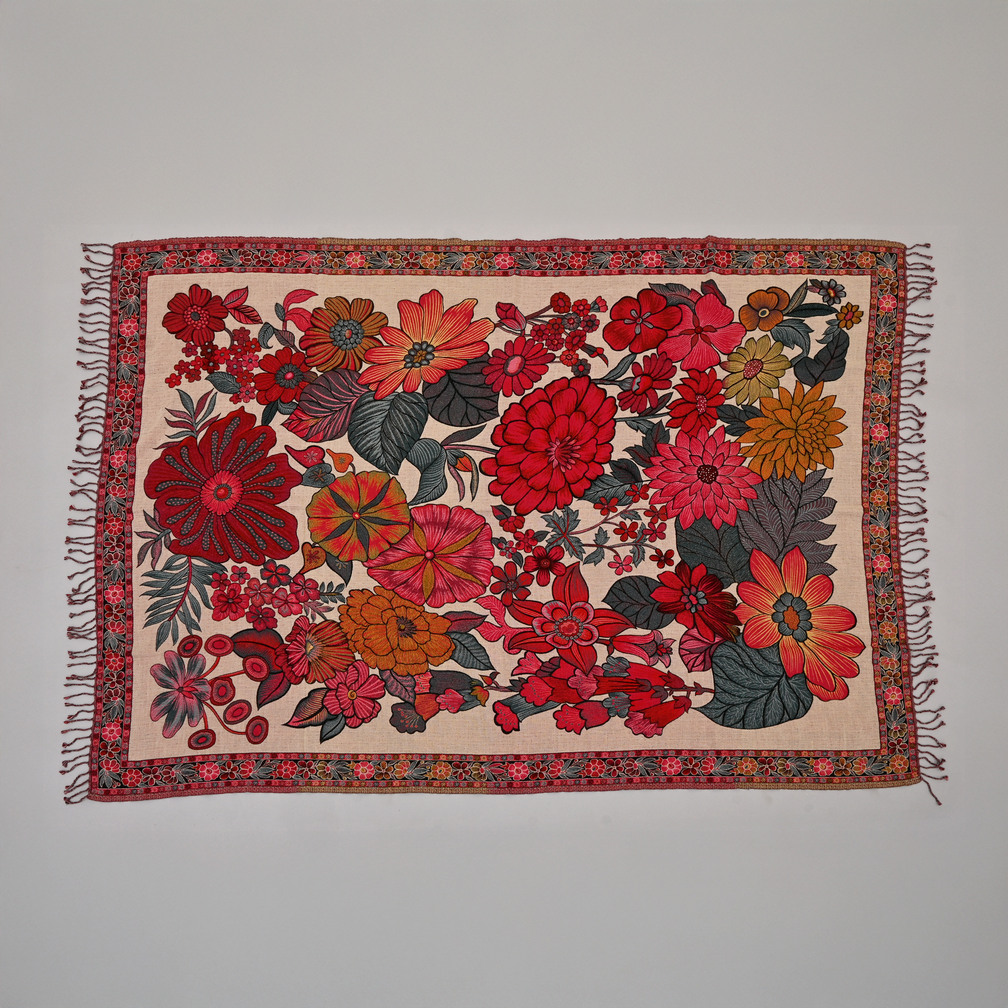 The Scarlet Garden Throw