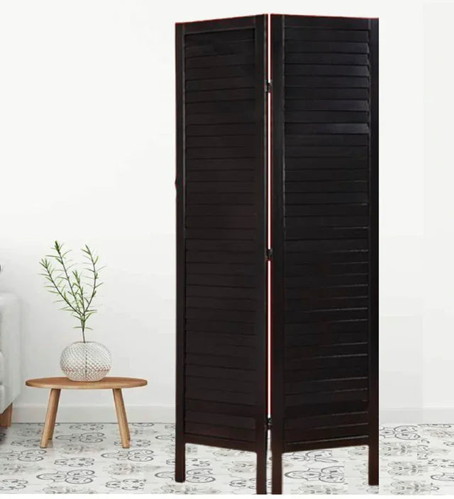 Mango Wood Folding Room Partition with MDF Jali Intricacy