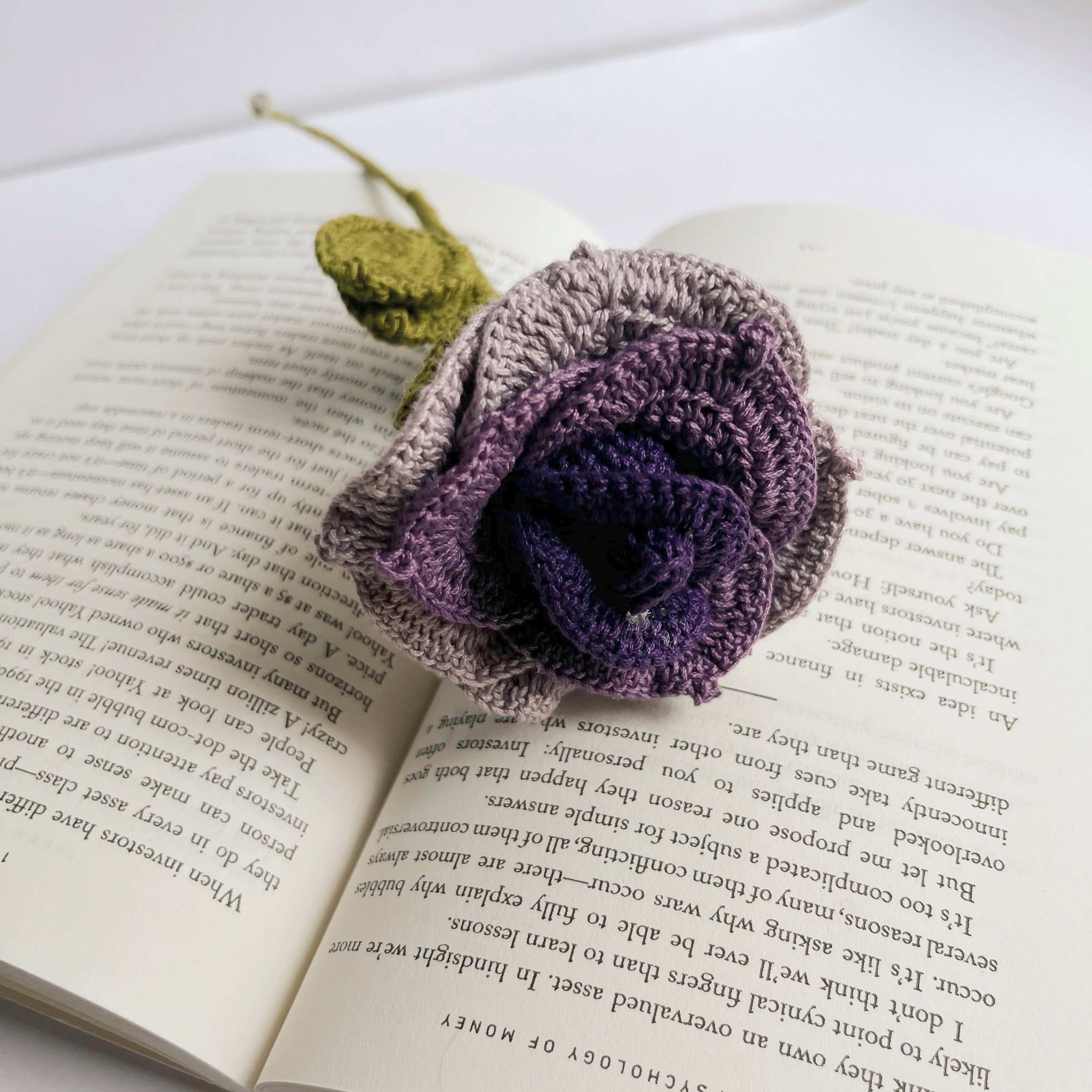 Crochet Gradient Thai Rose - Crochet Flower - 12" height / Single