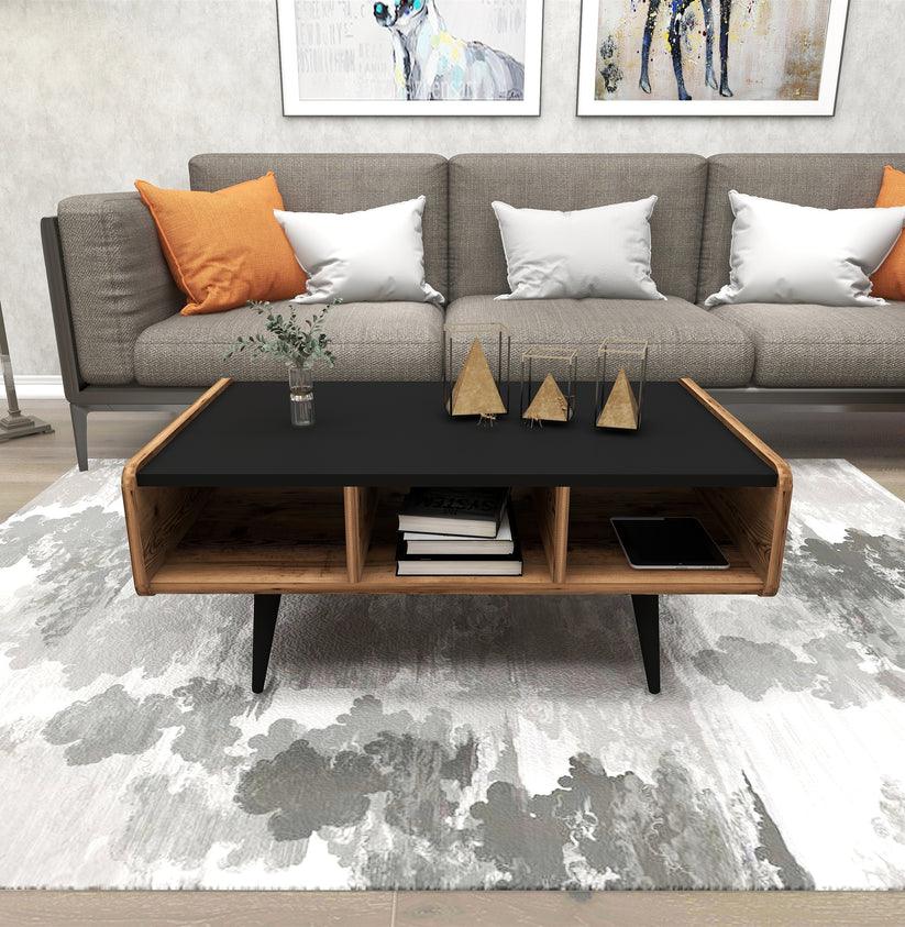 Oden Solid Mango Wood Coffee Table | Designer Center Table for Living Room | Tea Table