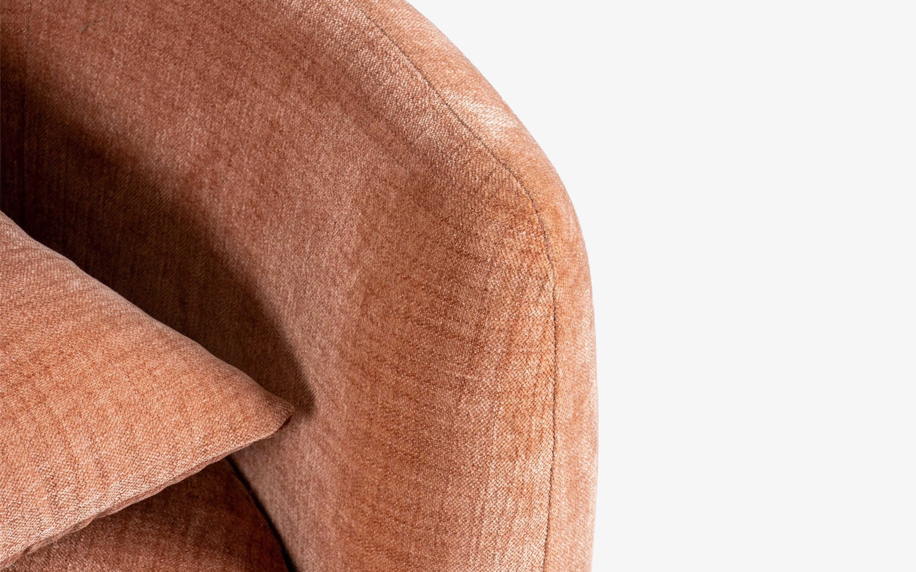 Balish Revolving Lounge Chair | Upholstery and Mango Wood