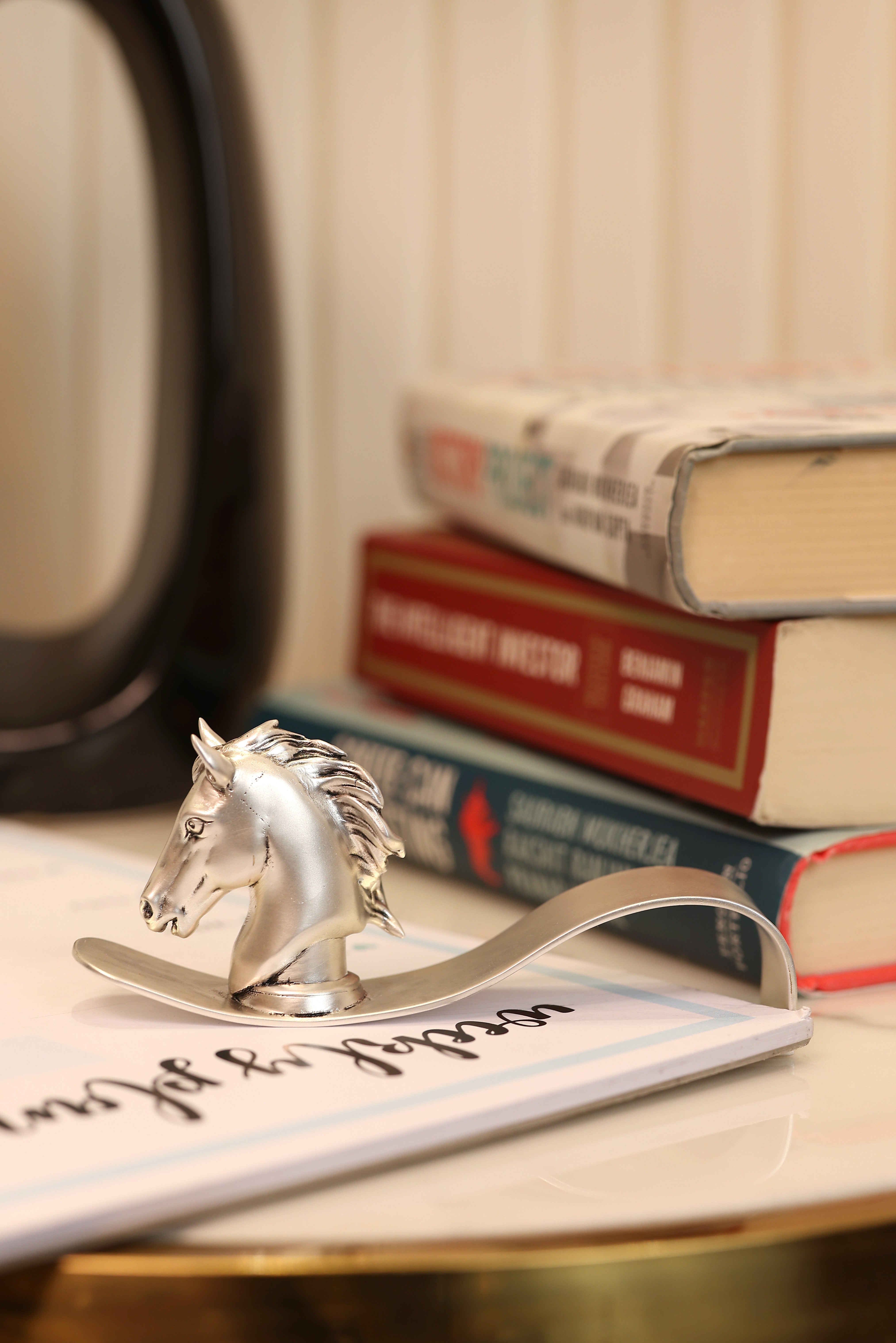 Silver Plated Brass Horse Head Paper Clip