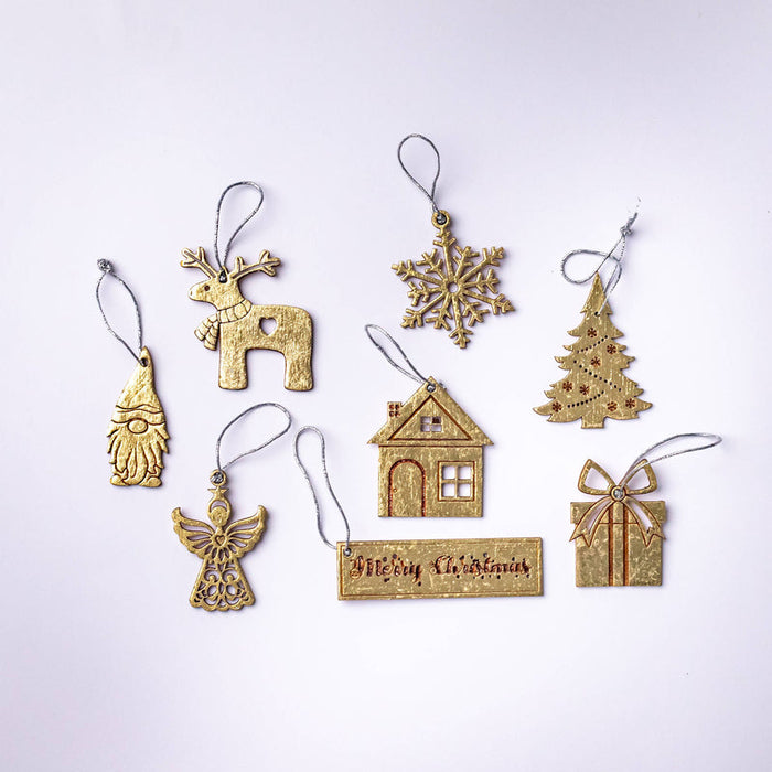 Merry Christmas Ornament Set | Festive Tree Decorations & Baubles