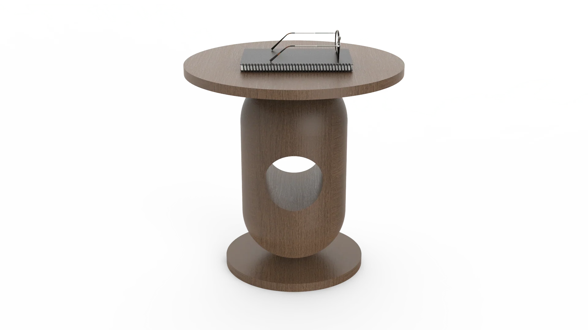 Anthill Teak Wood Side Table | Handcrafted Solid Wood Accent Table for Living Room | End Table