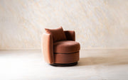 Balish Revolving Lounge Chair | Upholstery and Mango Wood