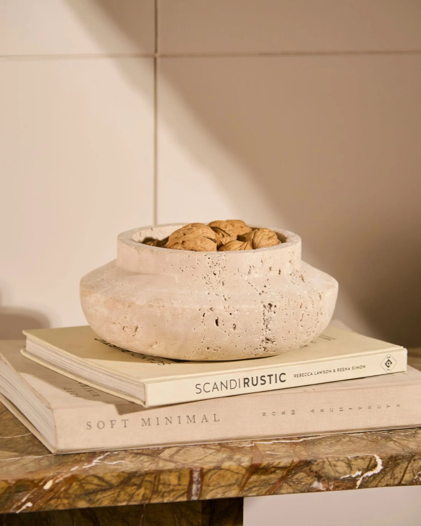 Maccta Bowl | Travertine