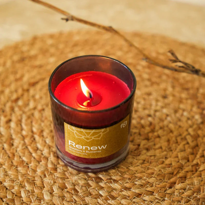 Renew Berries Vegan Scented Candle - Palm Wax Scented