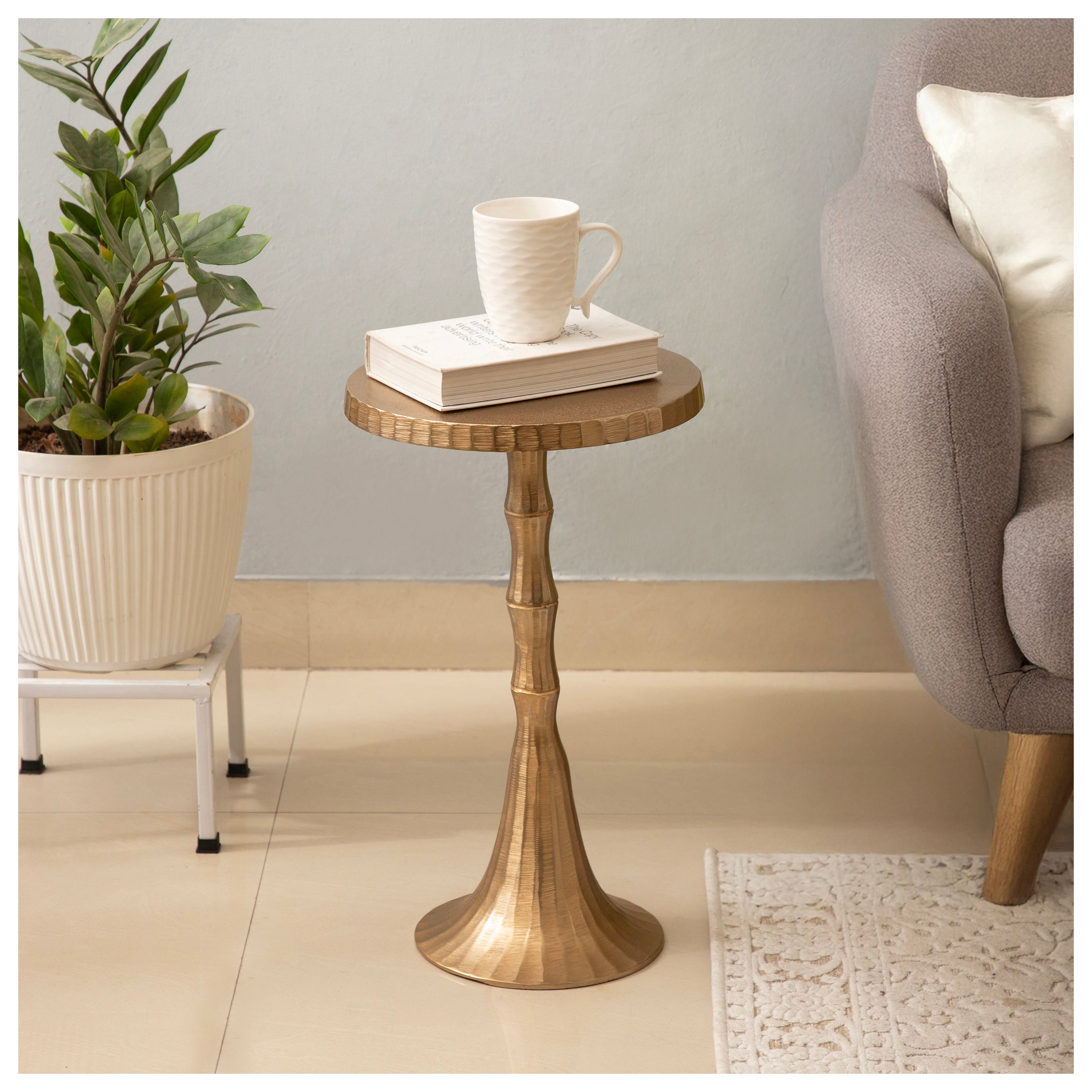 The Regalia Pedestal Side Table