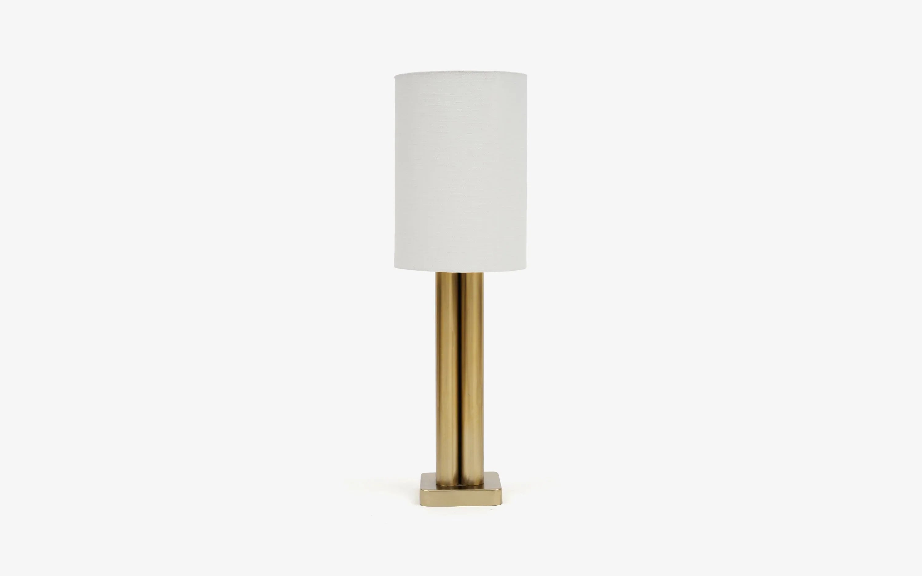 Solis Gold Table Lamp | Mild Steel and Cotton Fabric