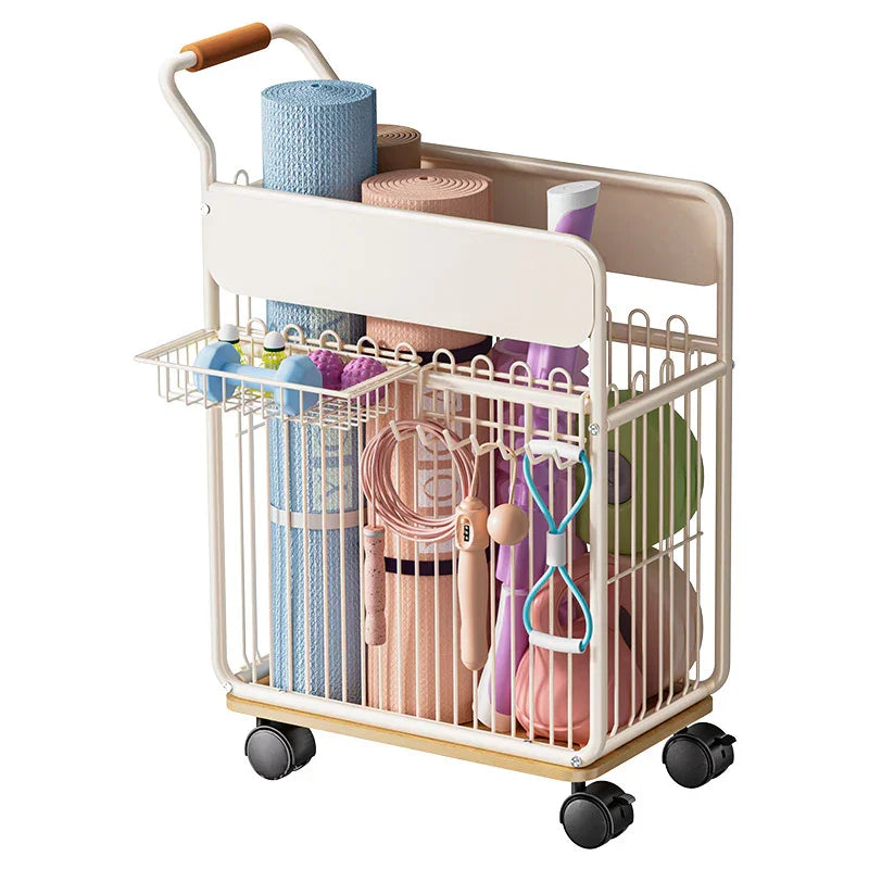 Yoga Equipment Storage Cart