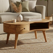 Oak-ish Wave Coffee Table