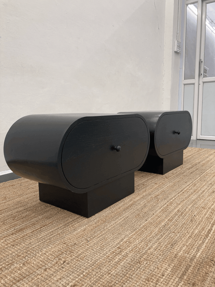 Leatherfield nightstand | Solid teak wood