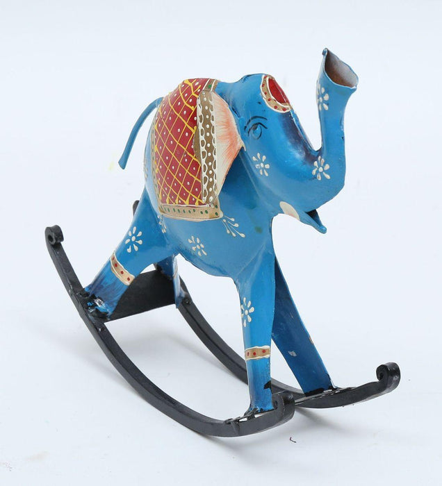 Rocking Elephant Iron | Animal Figurine & Showpieces for Table Decor