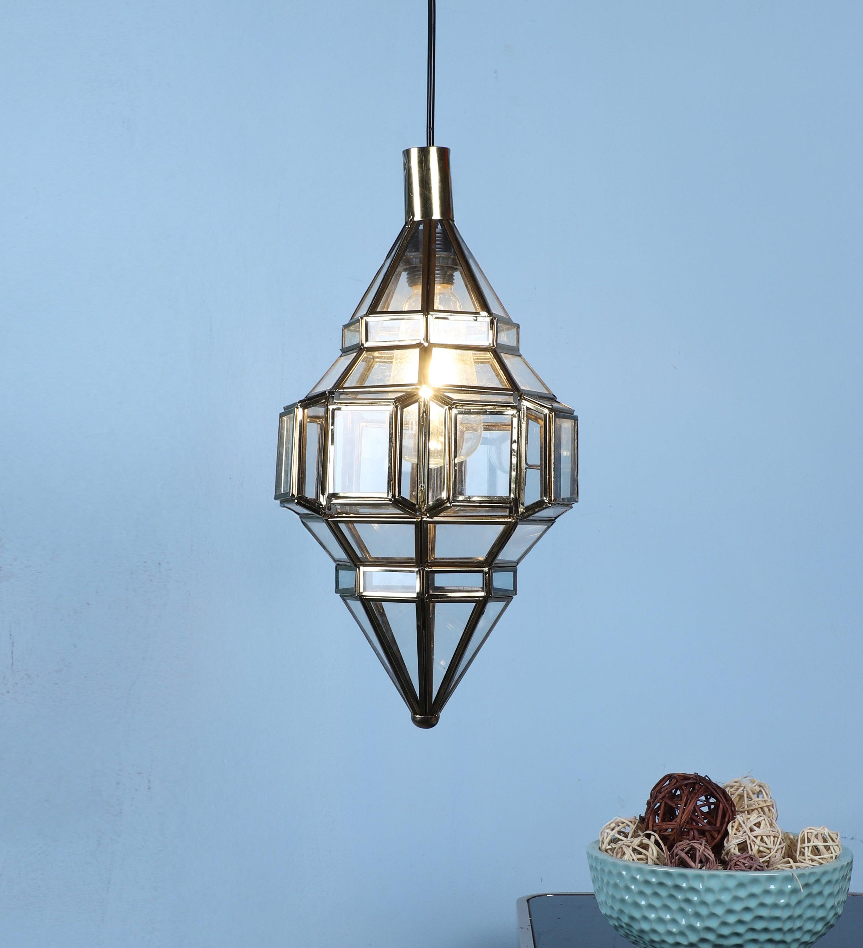 Gold Iron Hanging Light | E27 holder | without Bulb | Emira