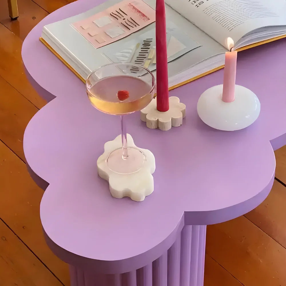 Toys Kid-Friendly Size & Safe Design Coffee Table for Kids (Purple)