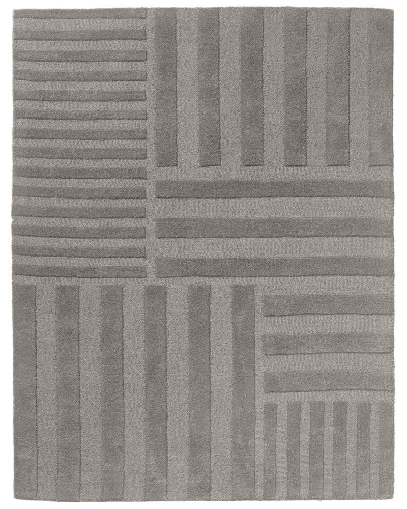 Ash Hand Tufted Wool Rug 100% Wool - Floor Covering