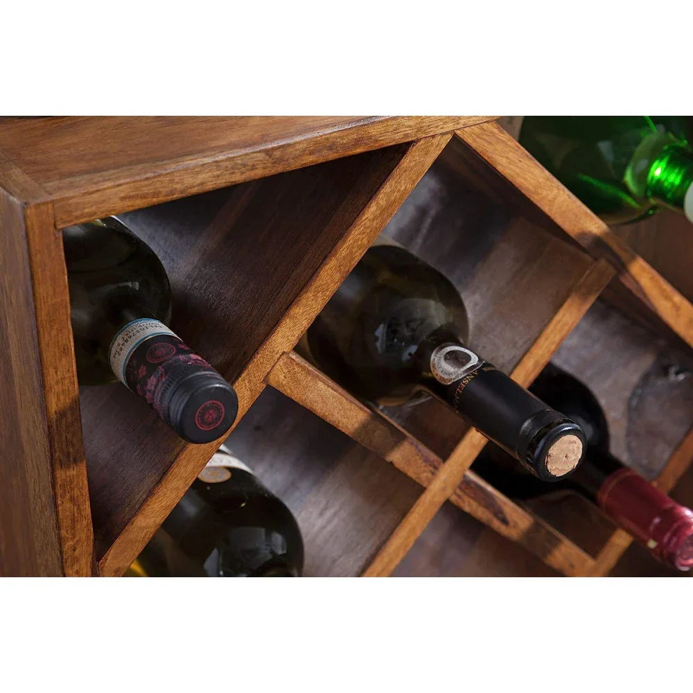 Cubic Wine Rack | Sheesham Wood