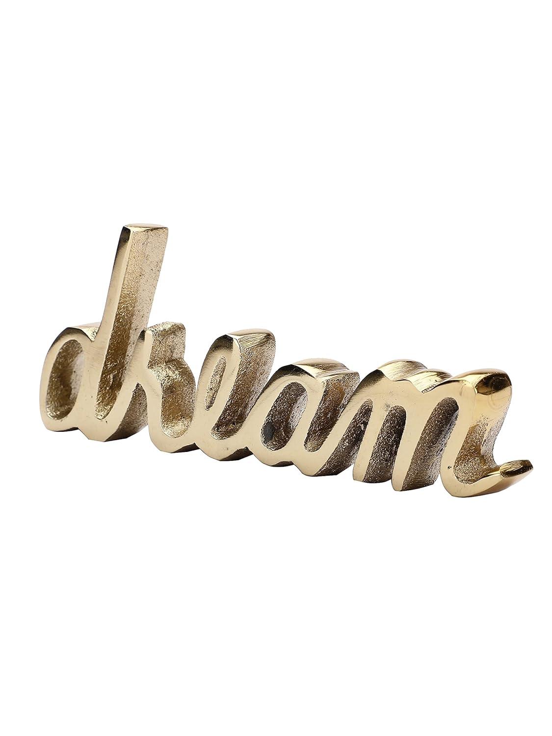 Tabletop Free Standing | Sign-Dream - Gold