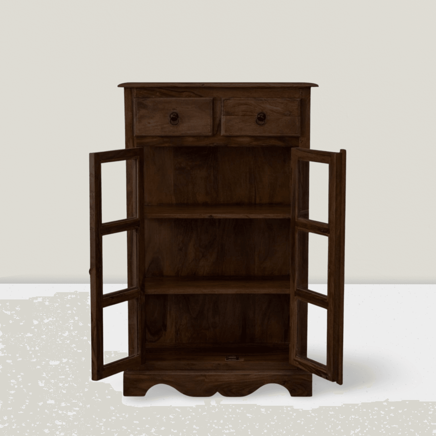 Sheesham Wood Kitchen Crockery Cabinet