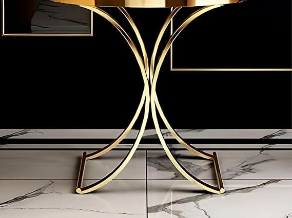 Urban Edge End Table Gold | Sofa Side Table for Living Room | Luxurious Corner Table