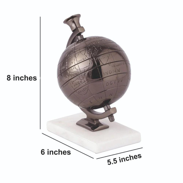 3d Mini Metal Earth Globe for Home Decor Desk Globe | Decorative Globe