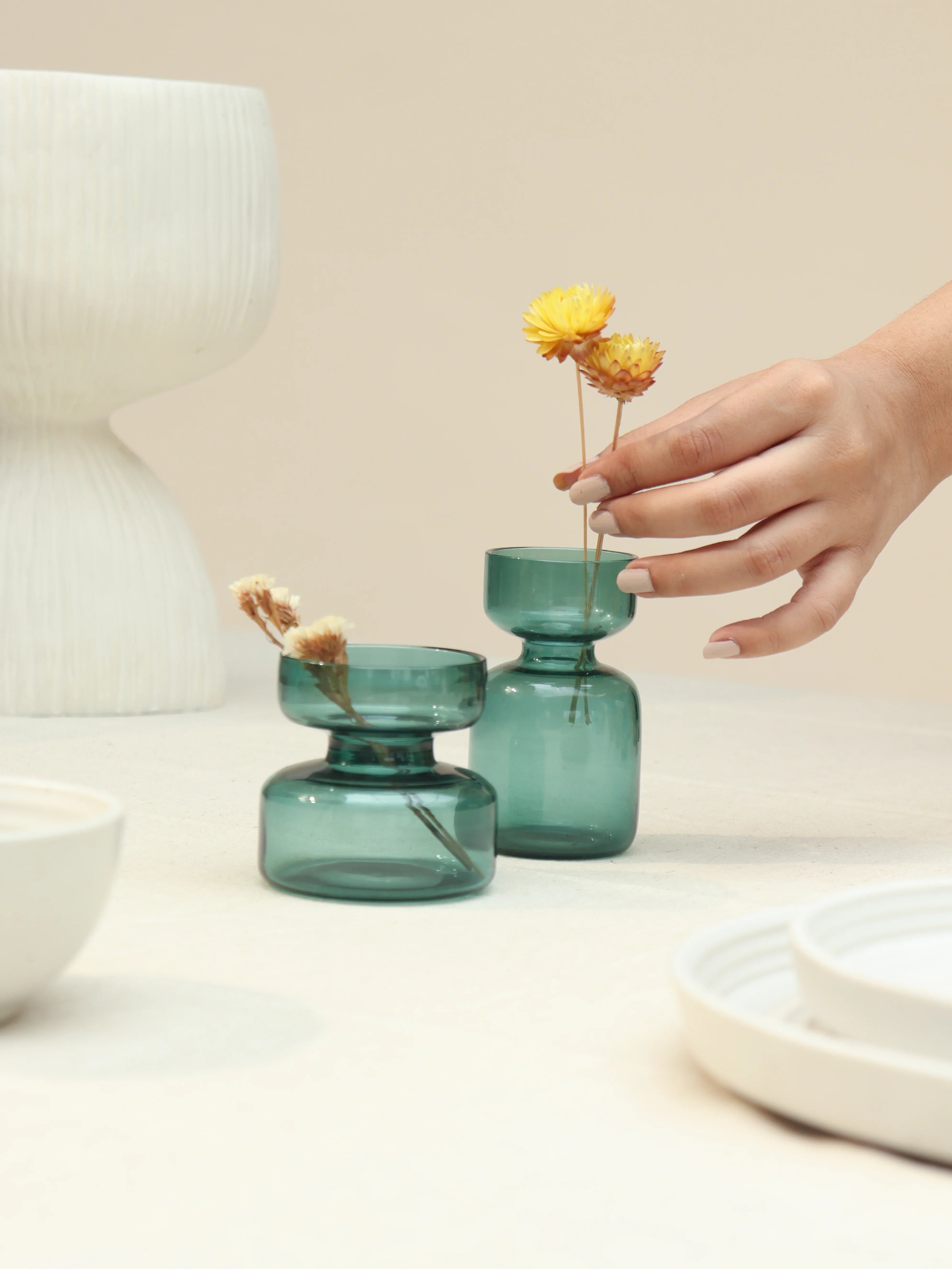 Mini Vase Gift Set with Mini dried flower