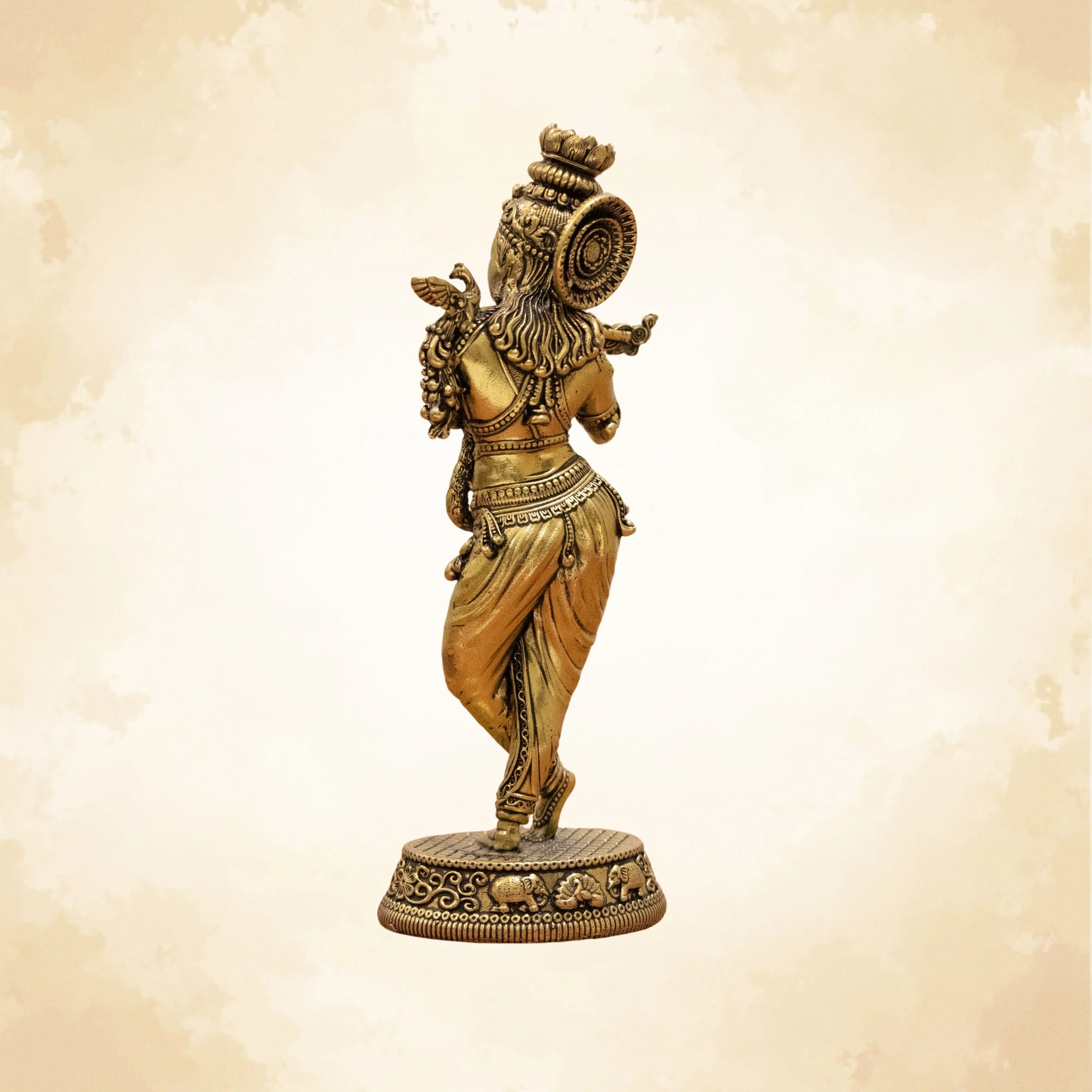 Elegant Lord Krishna Brass Idol – Bring Home Divine Grace & Serenity