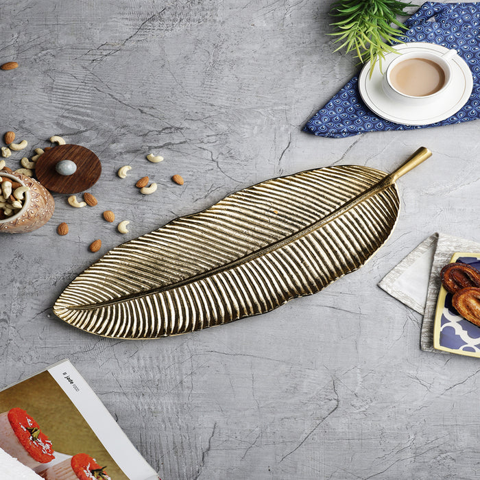 Leaf Decorative Serving Tray Platter | - Banana Leaf