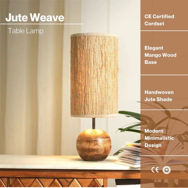 Jute Weave Lamp | Table Lampshade For Living Room