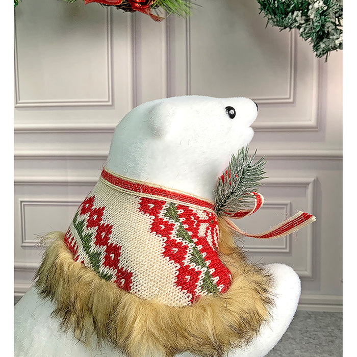 Snow Polar Bear, Christmas winterland Décor and Christmas Decoration