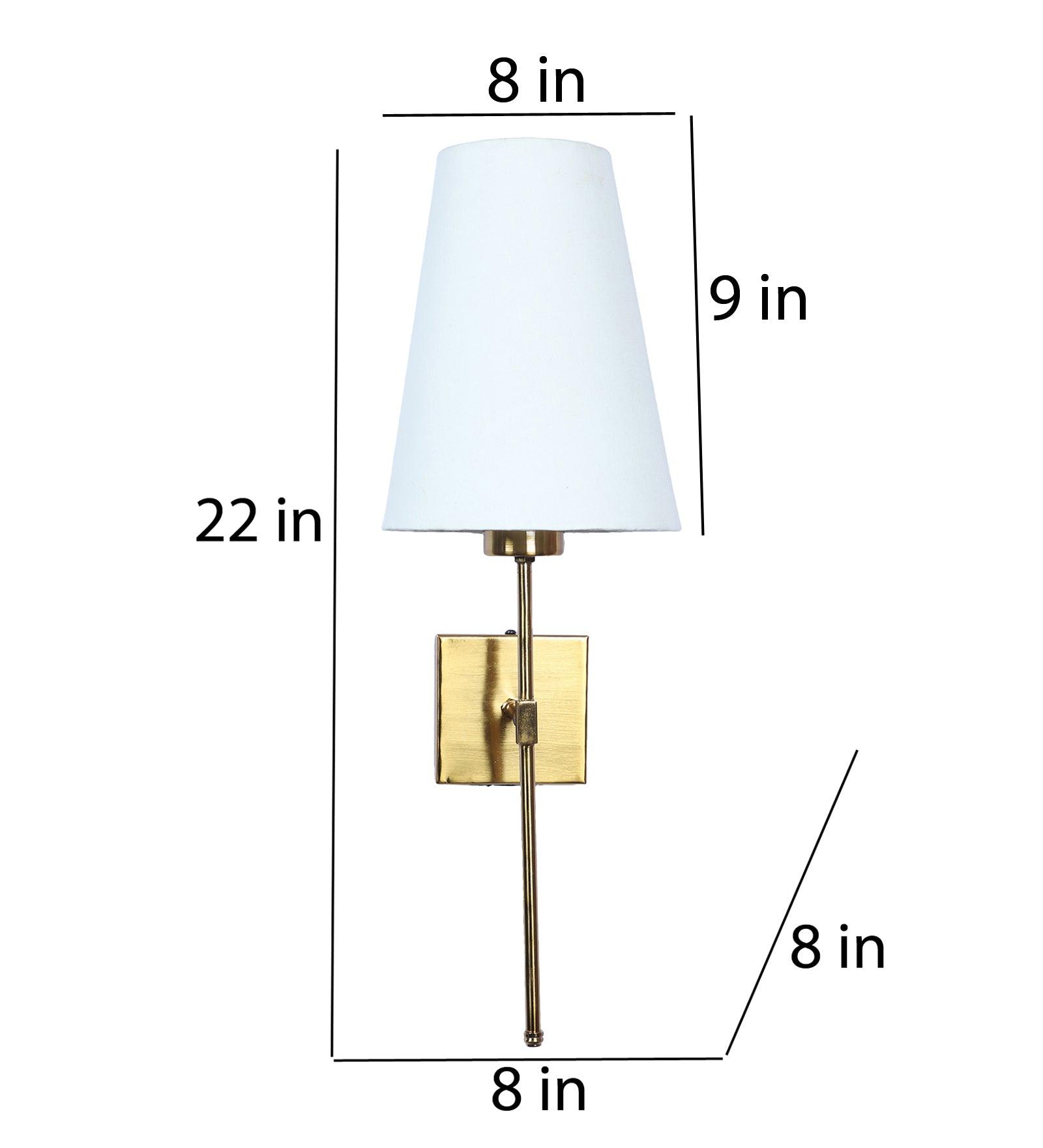 Gold Metal Wall Light | Holder Type : E27 holder ( without Bulb )
