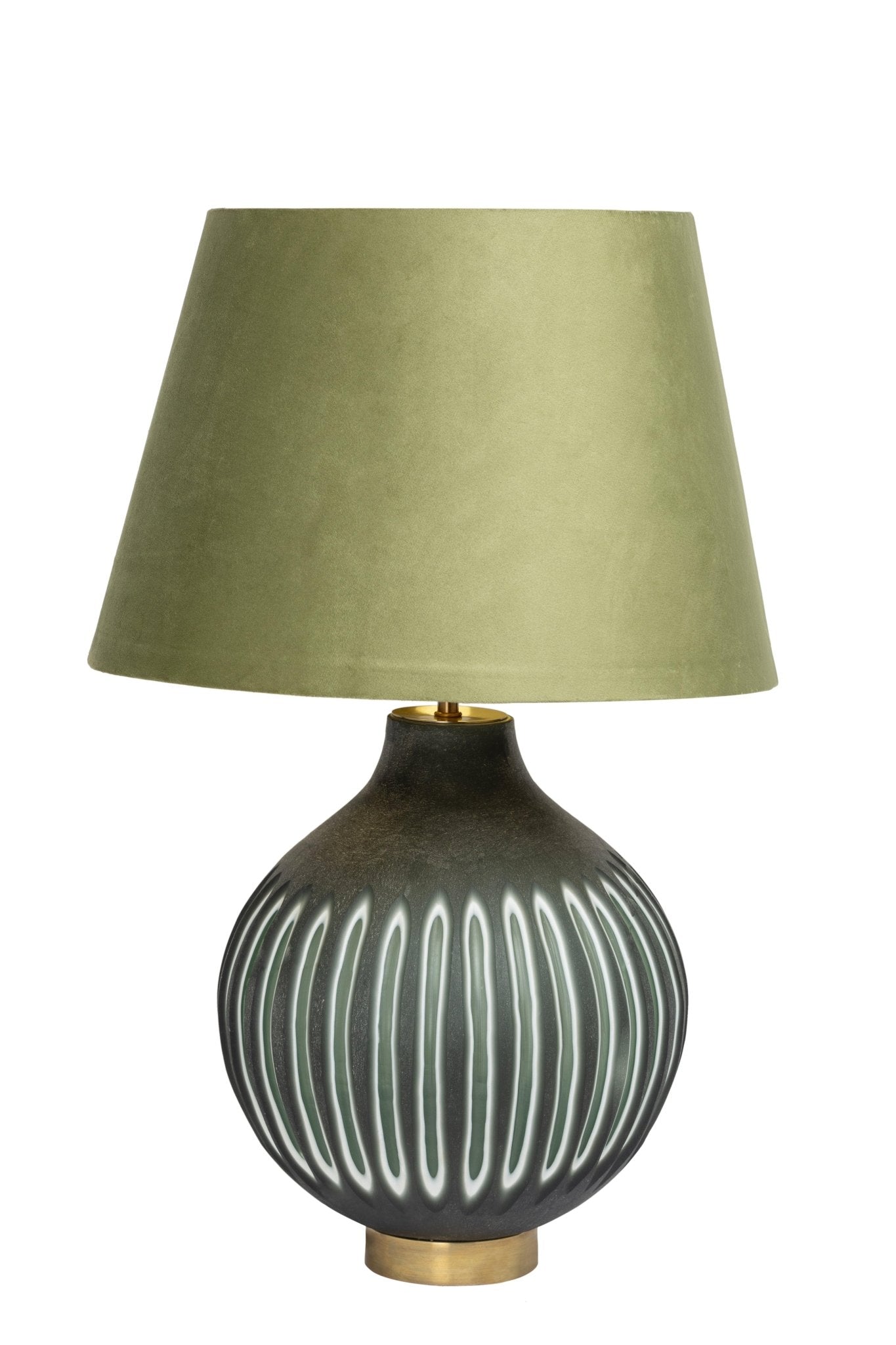 Green and Black Table Lamp