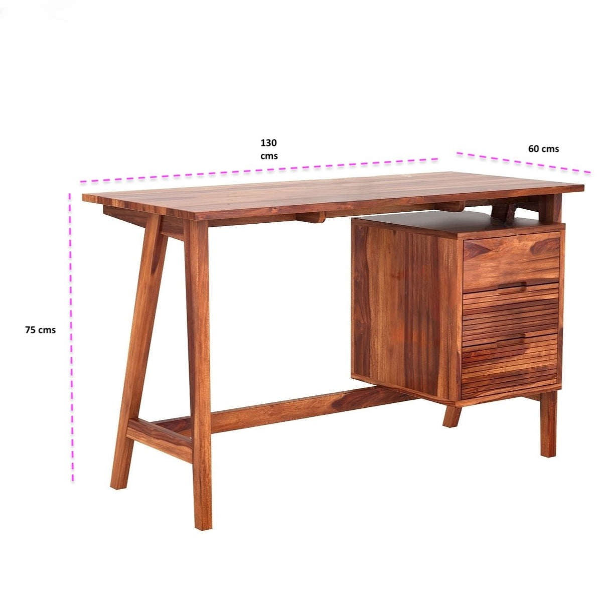 Neptune Desk | Sheesham Wood,