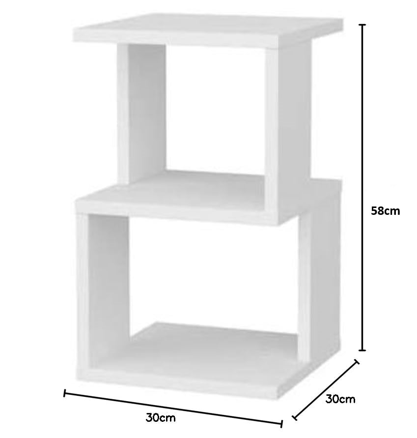 Bedside Table with Drawer and Shelf – Allesia