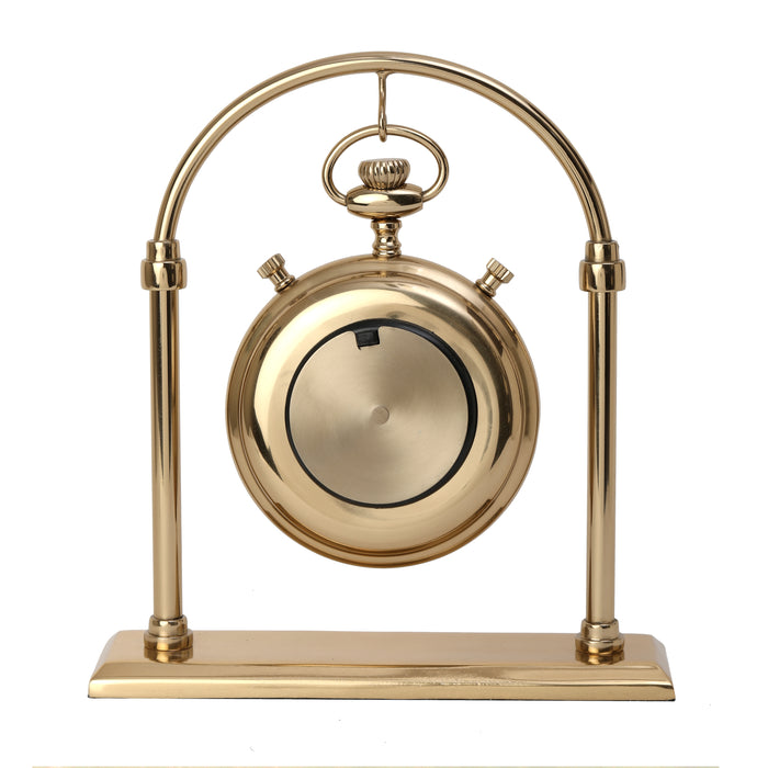 Archway Timepiece Gold Table Clock