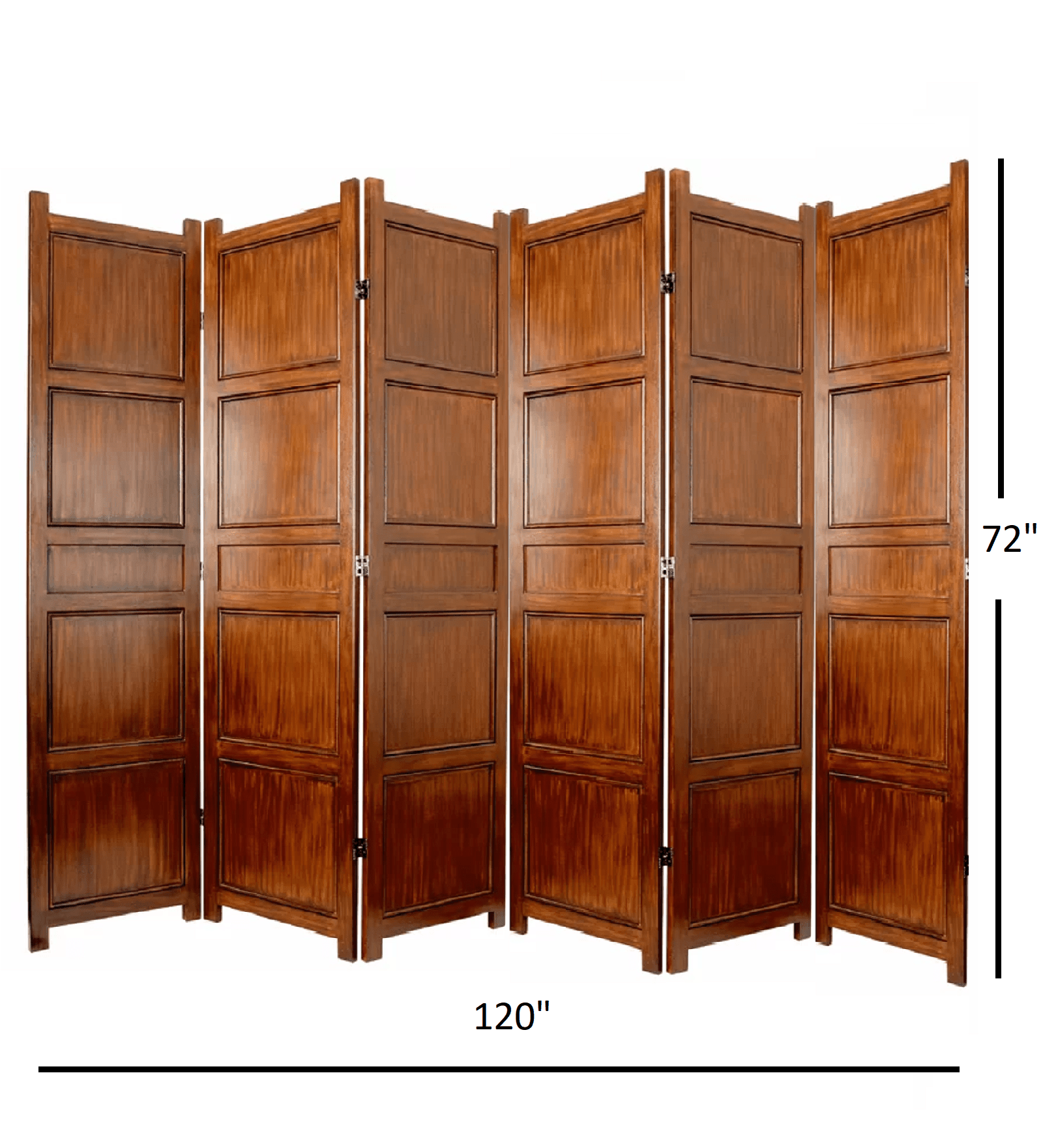 Folding Room Partition with Mango Wood & MDF Jali