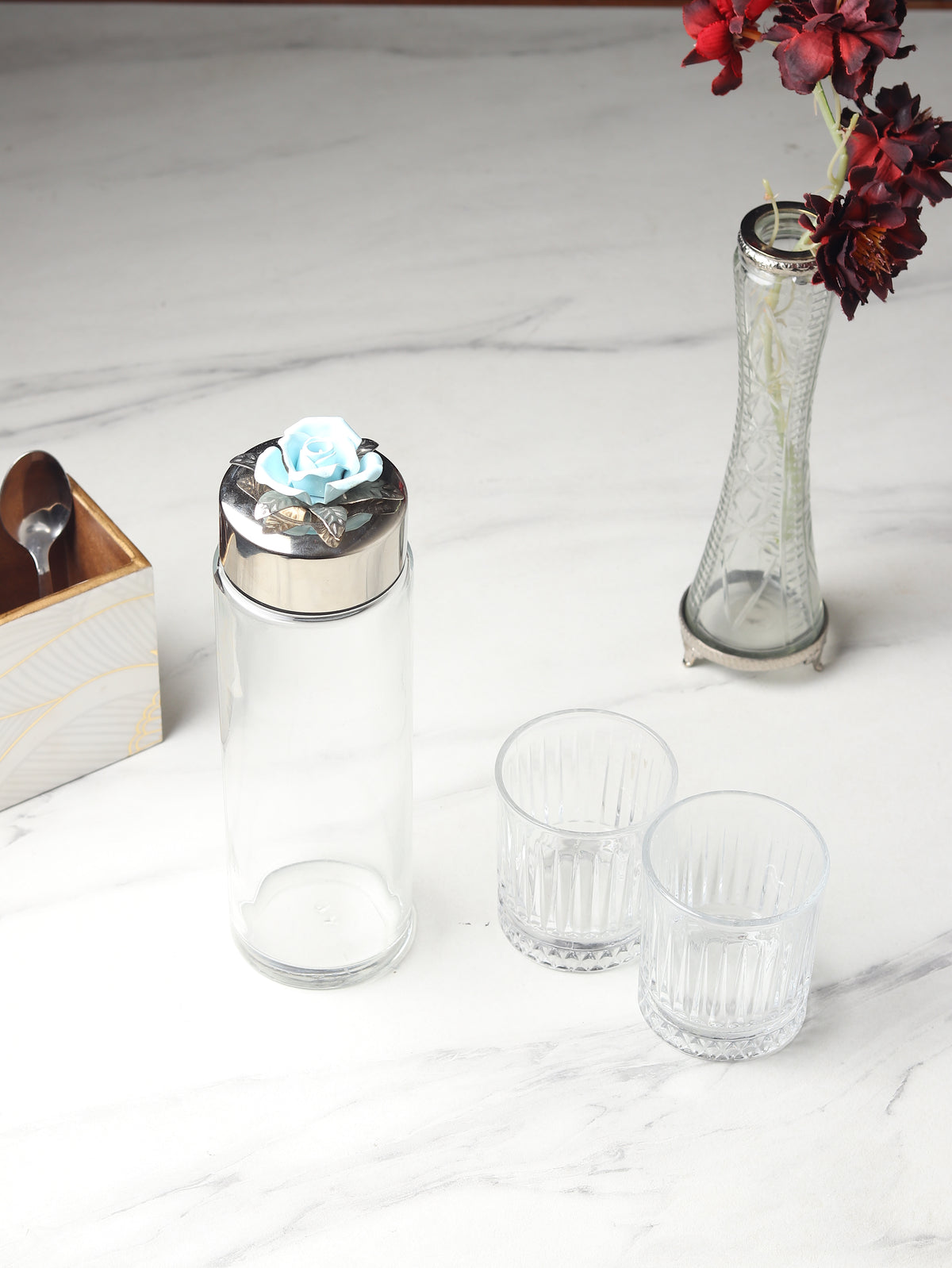 Petal Eclat Bottle & Glass Set