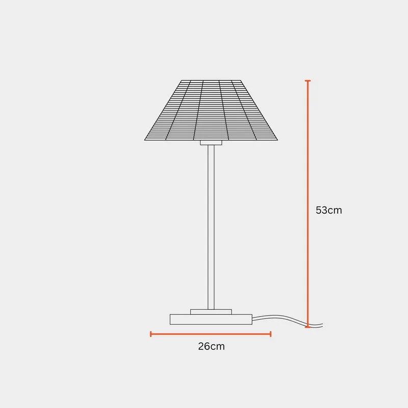 Aesthetic Natural Cane-Finish Table Lamp | Handcrafted Decorative Lighting for a Warm and Organic Feel