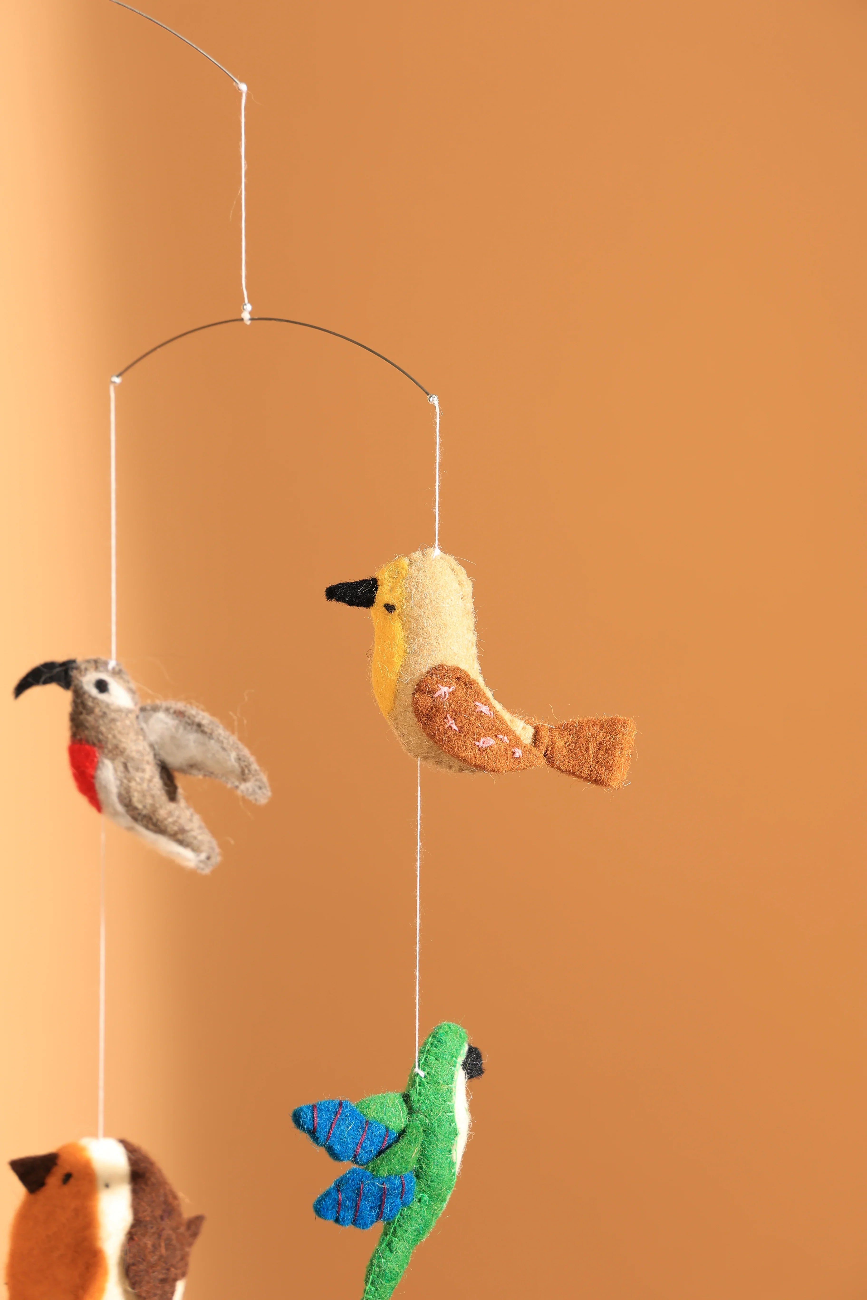 Felt Ornaments - Hanging Mobile (Birds)
