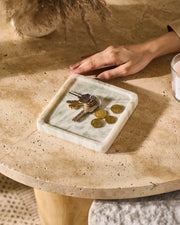 Form Marble Tray - White & Green
