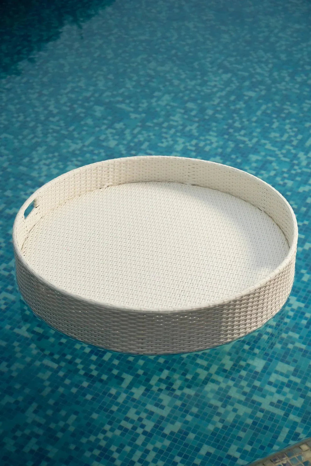 Luxury Round Floating Serving Tray